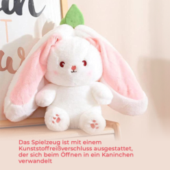 Erdbeere Kaninchen Maskottchen Plüsch 25cm