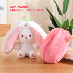 Erdbeere Kaninchen Maskottchen Plüsch 25cm