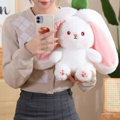 Erdbeere Kaninchen Maskottchen Plüsch 25cm