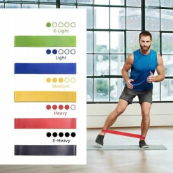 5er-Set Widerstandsbänder für Fitness