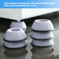 Antivibrationspads für Wasch- und Geschirrspülmaschinen 4 Stück