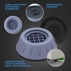 Antivibrationspads für Wasch- und Geschirrspülmaschinen 4 Stück