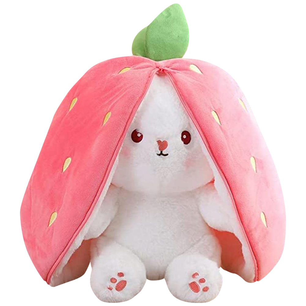 Erdbeere Kaninchen Maskottchen Plüsch 25cm